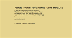 Desktop Screenshot of community.weightwatchers.fr